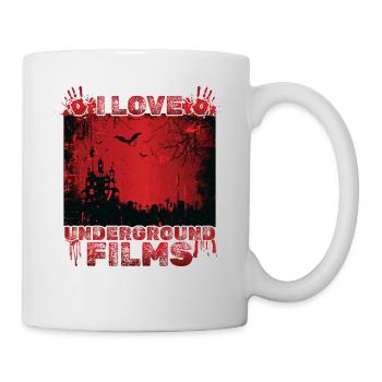 Underground Film, Independent Cinema, Horror - Tasse - Weiß - Rechts