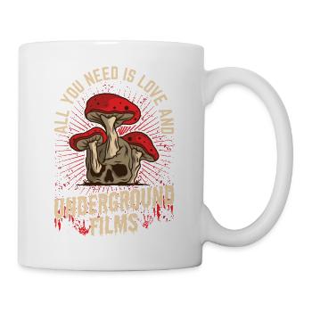 Underground Film, Independent Cinema, Horror - Tasse - Weiß - Rechts