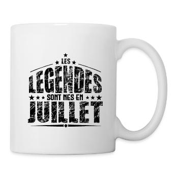 Juillet | les Légendes sont nés en Juillet Anniv ! - Mug blanc - blanc - Droite