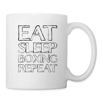 Manger des boîtes de couchage - Mug blanc - blanc - Droite