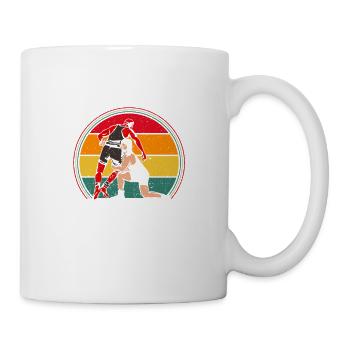 Jesus Has Your Back Christian Wrestler - Mug - white - Right