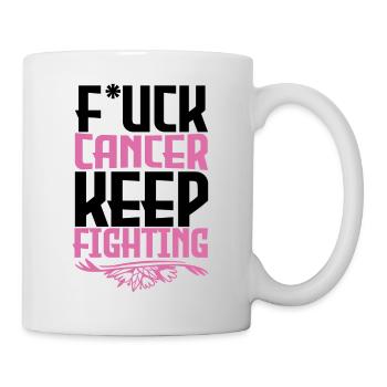 F*ck Krebs - Tasse - Weiß - Rechts