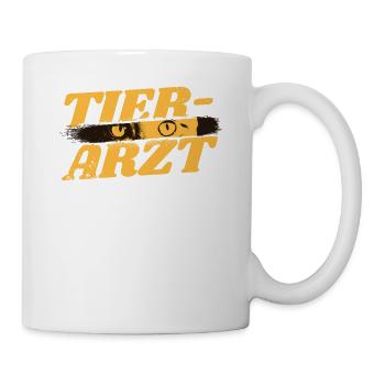 Veterinär Geburtstag Tiermediziner Studenten - Tasse - Weiß - Rechts