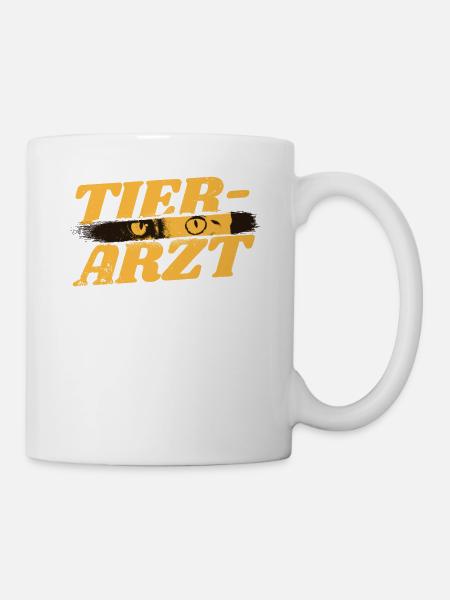 Veterinär Geburtstag Tiermediziner Studenten - Tasse - Weiß
