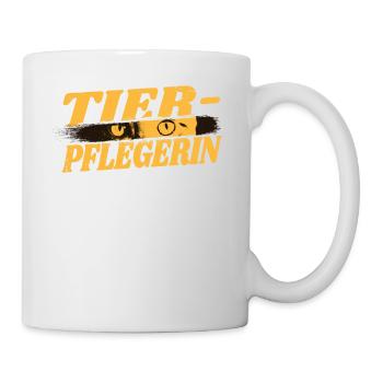 Veterinär Geburtstag Tiermediziner Tierwirt - Tasse - Weiß - Rechts