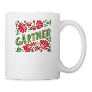 Gärtner Ausbildung Gesellen Auszubildende Hobby - Tasse - Weiß - Rechts