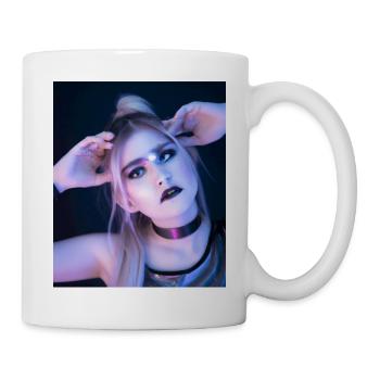 Goth Vaporwave Sexy Goth Girl In Trance - Mug - white - Right