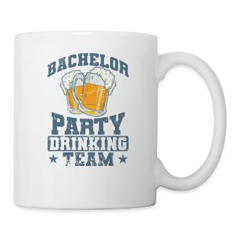 Amis de l’équipe de buveurs d’enterrement de vie de garçon - Mug blanc - blanc - Droite