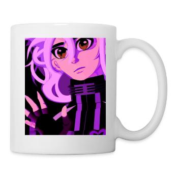 Goth Anime Vaporwave Sexy Goth Girl - Mug - white - Right