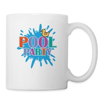 Célébrations de la fête à la piscine Dancing Music Friends - Mug blanc - blanc - Droite
