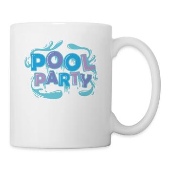 Pool Party Music Celebrations Dancing Friends - Mug - white - Right