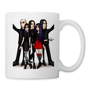 Corporate Goth Gothic Clique Freunde - Tasse - Weiß - Rechts