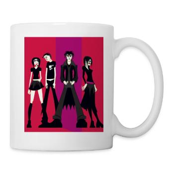 Gothic Business Casual Goth Clique Freunde - Tasse - Weiß - Rechts