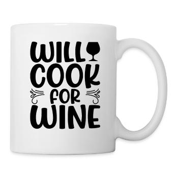 Nous cuisinons pour le vin - Mug blanc - blanc - Droite