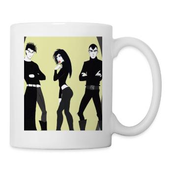 Business Goth Gothic Clique Freunde - Tasse - Weiß - Rechts