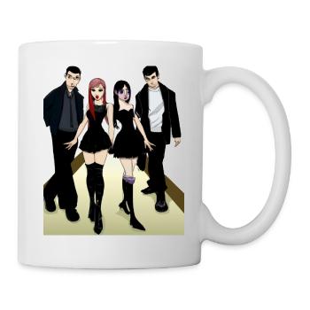Corporate Goth Gothic Clique Freunde - Tasse - Weiß - Rechts