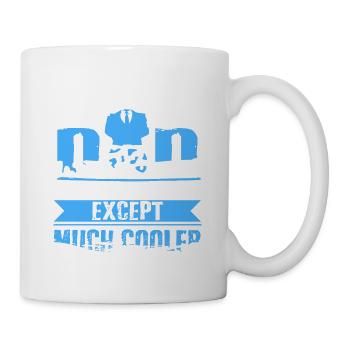 Work From Home DAD Just Like A Normal Dad Funny - Tasse - Weiß - Rechts