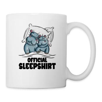 Nilpferd Fan Kinder Hippooutfit Nilpferdkostüm - Tasse - Weiß - Rechts