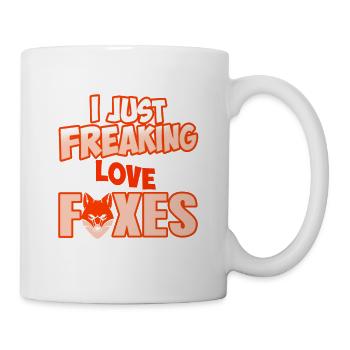 I Just Freaking Love Foxes Cool Fox Lover Tea - Mug - white - Right