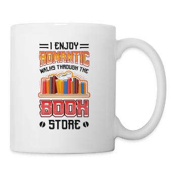 Romantische Spaziergänge Durch Den Buchladen. - Tasse - Weiß - Rechts