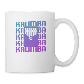 Retro Vintage Classic Kalimba Player Instrument - Tasse - Weiß - Rechts