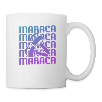 Retro Vintage Classic Maraca Player Instrument - Mug - white - Right