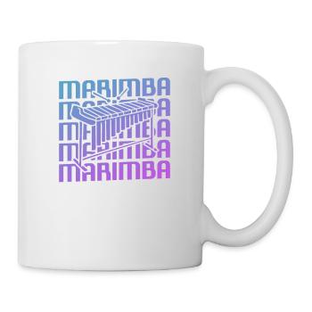 Retro Vintage Classic Marimba Player Instrument - Tasse - Weiß - Rechts