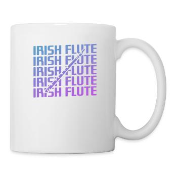 Retro Vintage Classic Irish Flute Player Instruments - Mug - white - Right