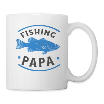 Angeln Fishing Papa Angler - Tasse - Weiß - Rechts