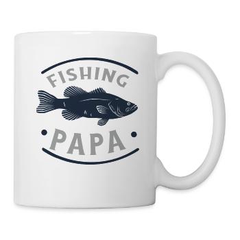 Angeln Fishing Papa Angler - Tasse - Weiß - Rechts