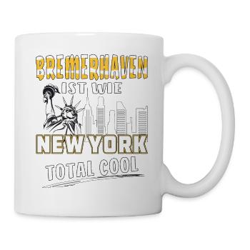 BREMERHAVEN IST WIE NEW YORK - Tasse - Weiß - Rechts