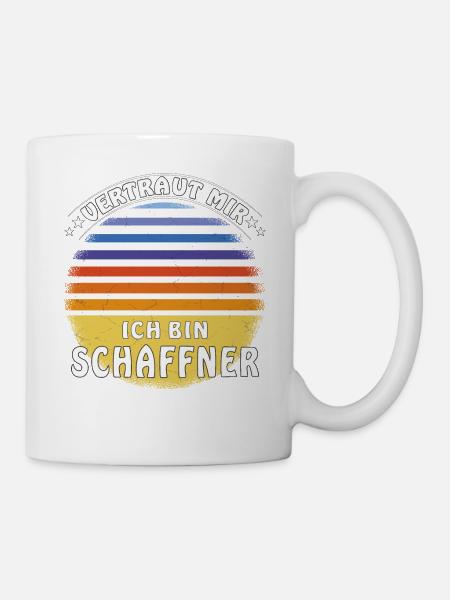VERTRAUT MIR ICH BIN SCHAFFNER - Tasse - Weiß