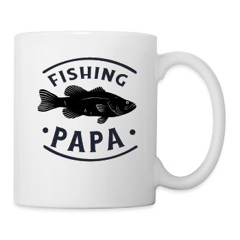 Angeln Fishing Papa Angler - Tasse - Weiß - Rechts