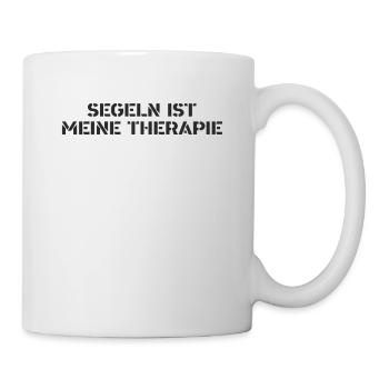 Segeln - Segeln ist meine Therapie - Tasse - Weiß - Rechts