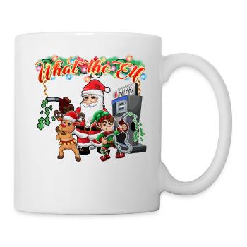 Santa Rudolph and Elf Funny Christmas - Mug - white - Right