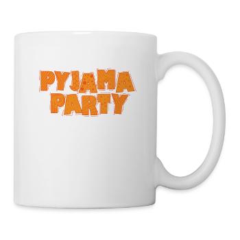 Pyjama Party Celebrations Dancing Music Friends - Mug blanc - blanc - Droite
