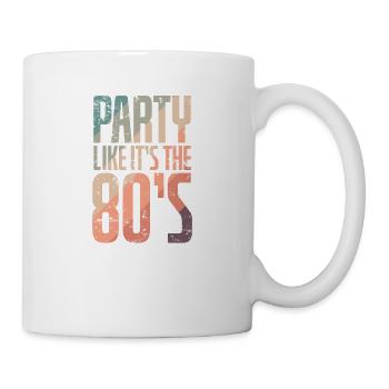 Fête comme C’est la fête des années 80 Danse Fun - Mug blanc - blanc - Droite
