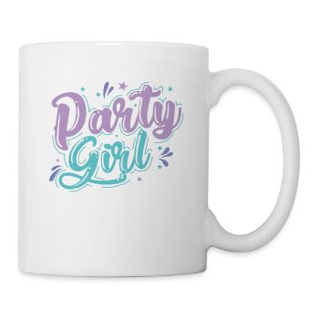 Party Girl Celebrations Danse Musique Amis - Mug blanc - blanc - Droite