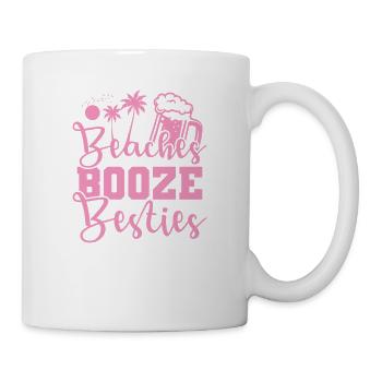 Beaches Booze Besties Celebrate Dancing Music - Mug - white - Right