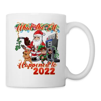 Funny Christmas 2022 - What the Elf Happened to 20 - Mug - white - Right
