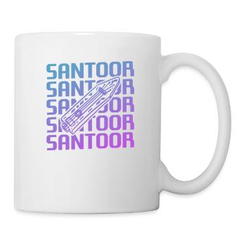 Retro Vintage Classic Santoor Player Instrument - Mug blanc - blanc - Droite