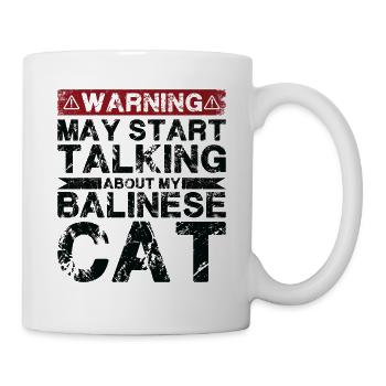 Talk about Balinese cat - Mug - white - Right