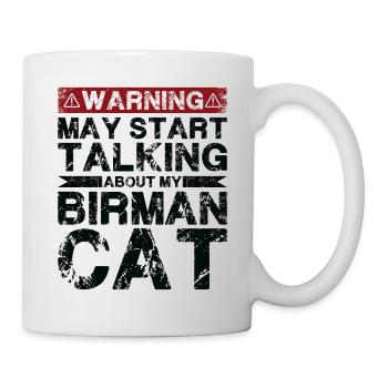 En parlant de chat birman - Mug blanc - blanc - Droite
