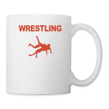 Wrestling Definition Wrestler Trainer Student - Mug - white - Right