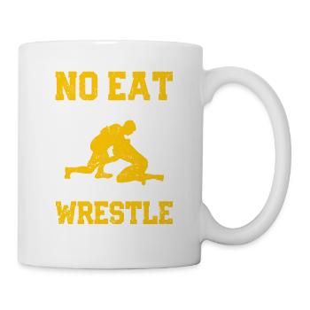 Drôle Cool Sport Game Wrestling No Eat Sleep - Mug blanc - blanc - Droite