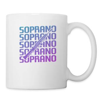 Retro Vintage Classic Soprano Instrument Guita - Mug - white - Right
