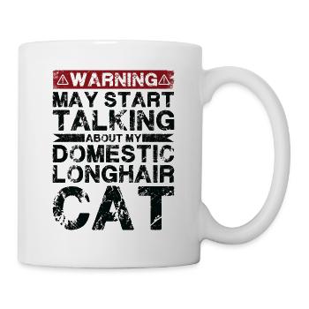Speaking of long-haired domestic cats - Mug - white - Right