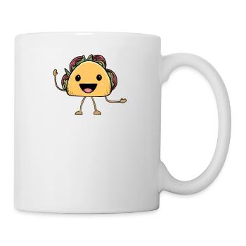 Taco Mexikanische Essen Mexico Tortilla Burrito - Tasse - Weiß - Rechts