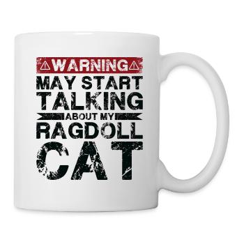 Über Ragdoll Cat Sprechen - Tasse - Weiß - Rechts