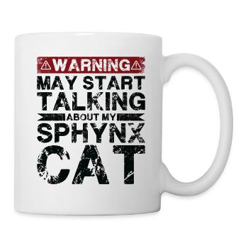Speaking of Sphynx cat - Mug - white - Right